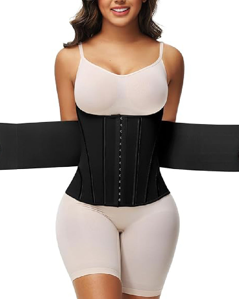 Shapshe® Women's Tummy Control Girdle Waist Trainer Workout Boned Waist Cincher Corset  - By Qivii
