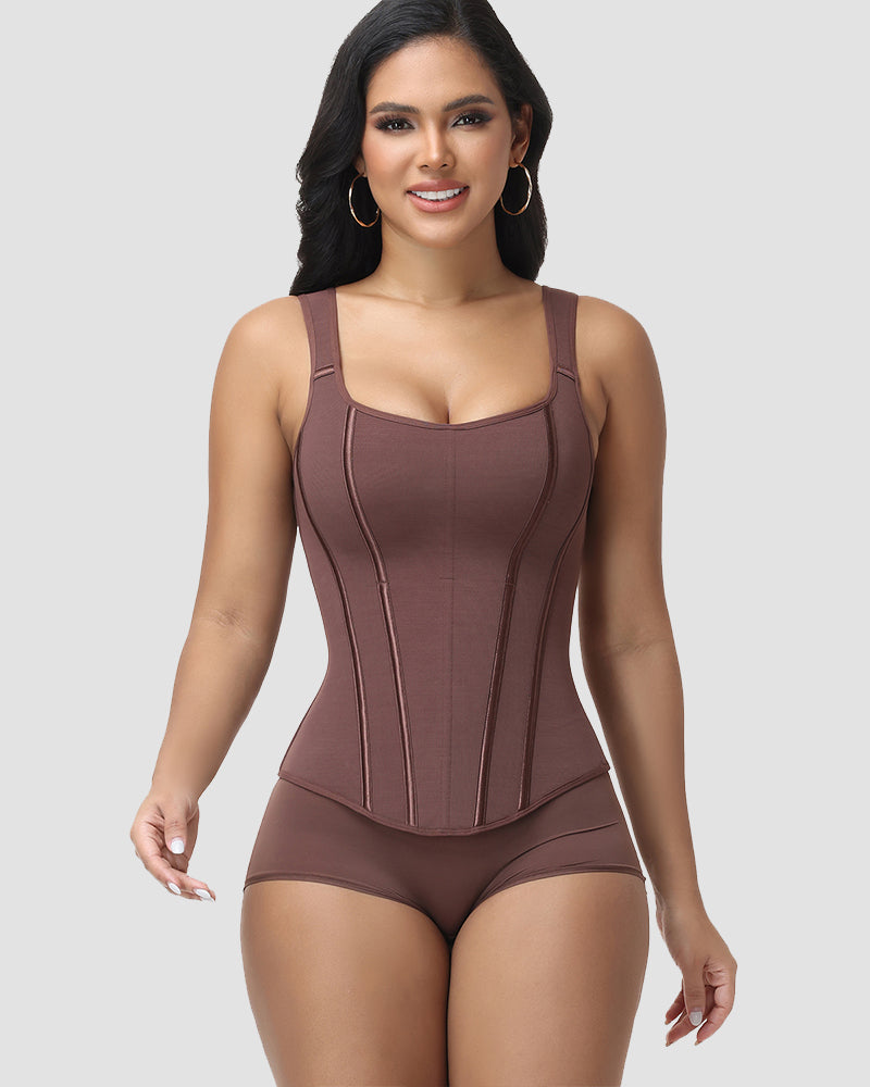 Shapshe® Full Bust Back Lace-Up Corset Top