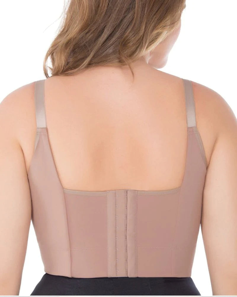 Extra Firm High Compression Full Cup Push Up Bra  - By Qivii