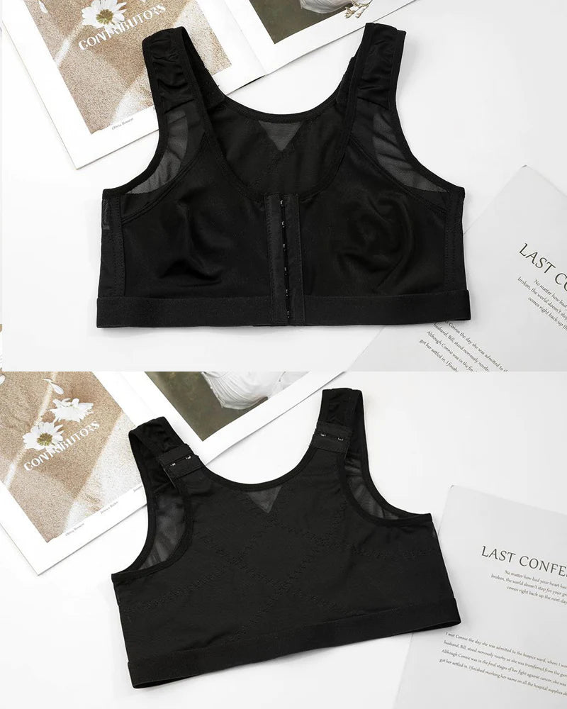 Women Front Closure With Adjustable Shoulder Straps Shaping Bras  - By Qivii