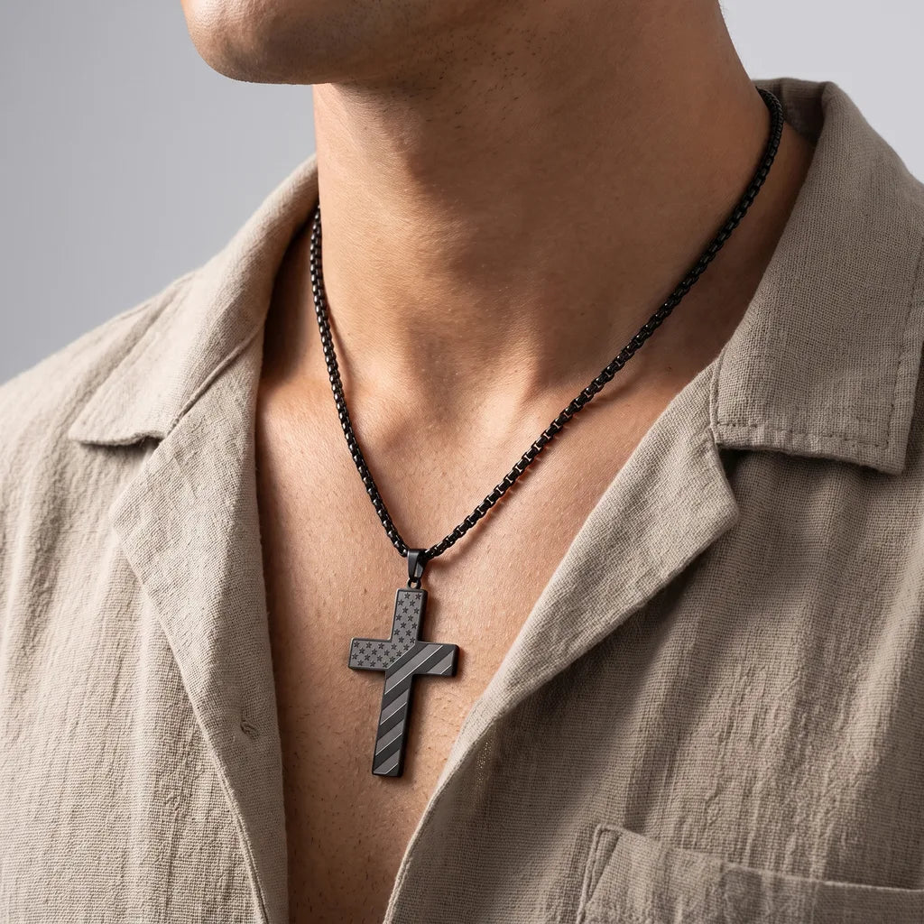 Calloway Patriot Cross Necklace