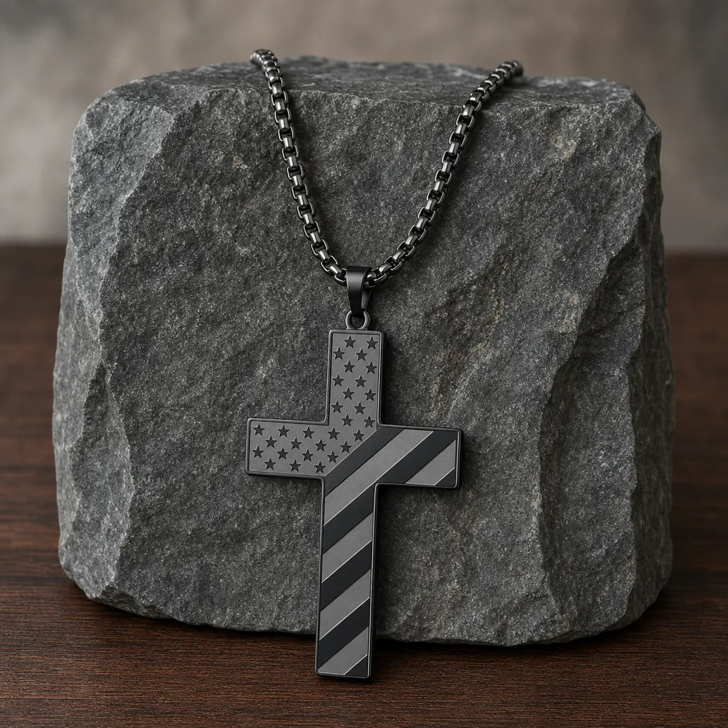 Calloway Patriot Cross Necklace