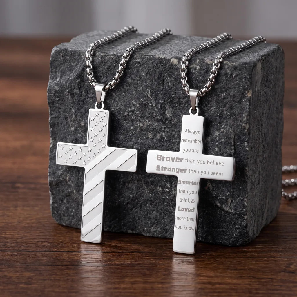 Calloway Patriot Cross Necklace