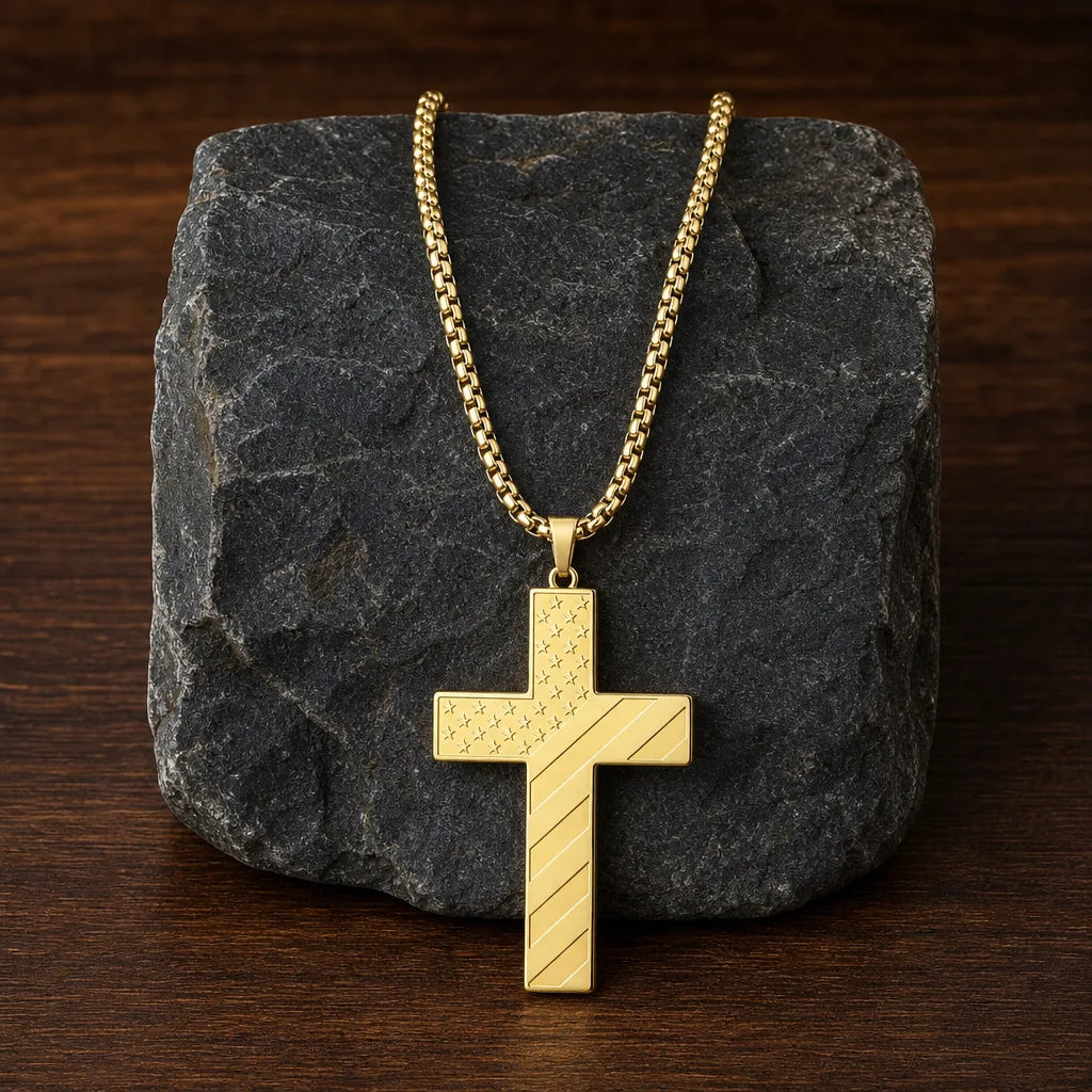 Calloway Patriot Cross Necklace