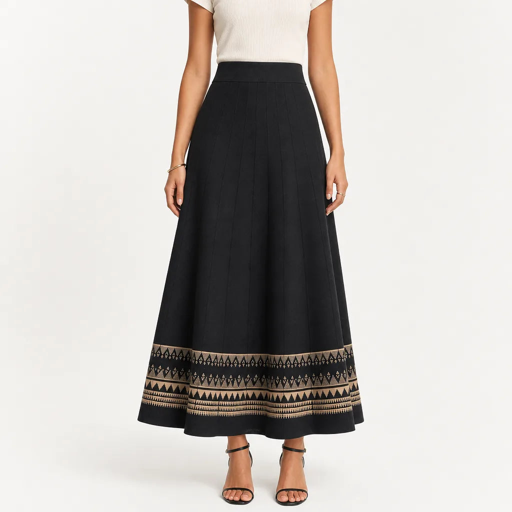 Carver A-Line Midi Skirt