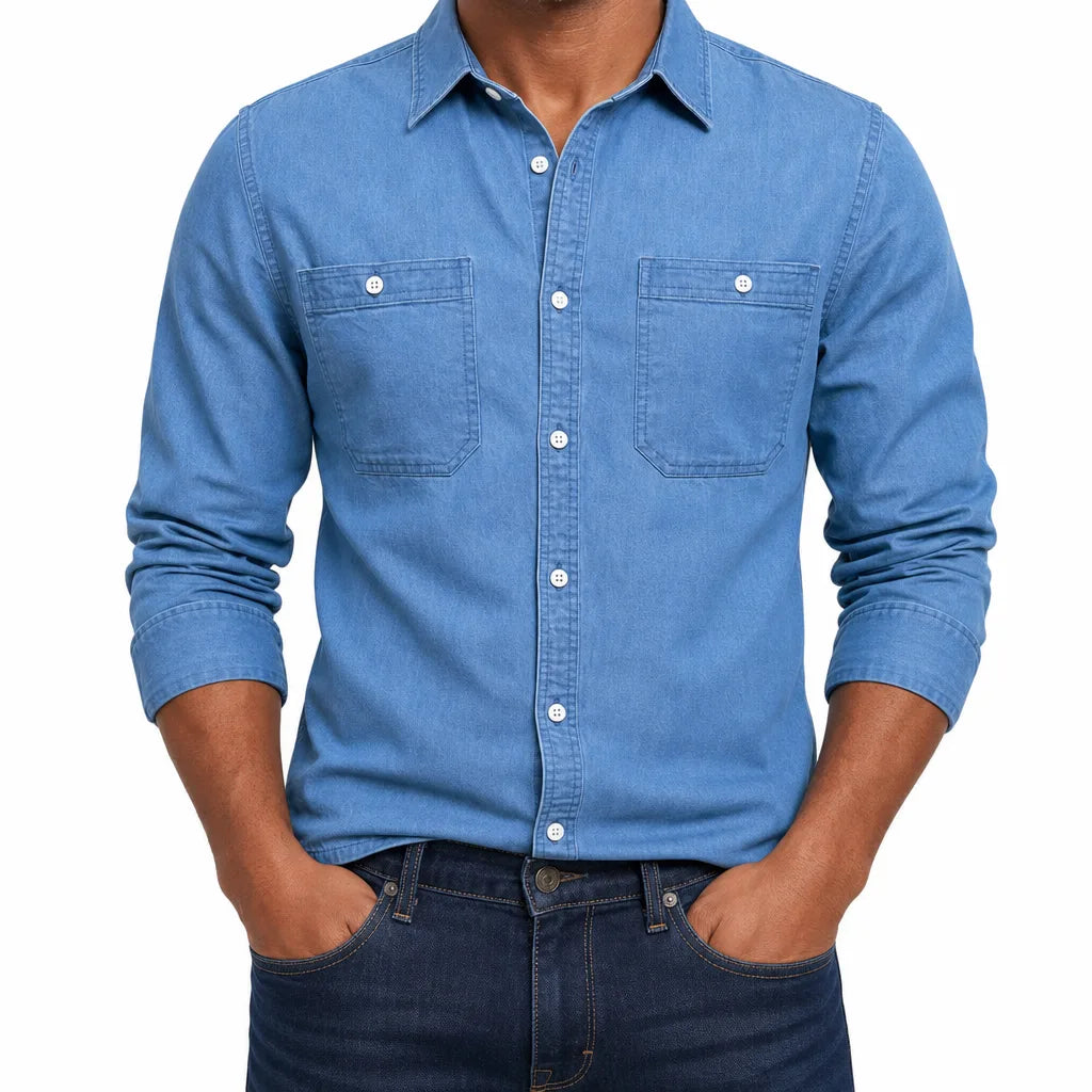 Casper | Mens Fall Western Denim Shirt