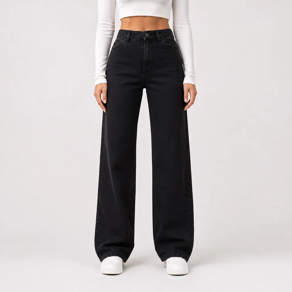 Cassia | Womens Mom Baggy Wide Leg Jeans