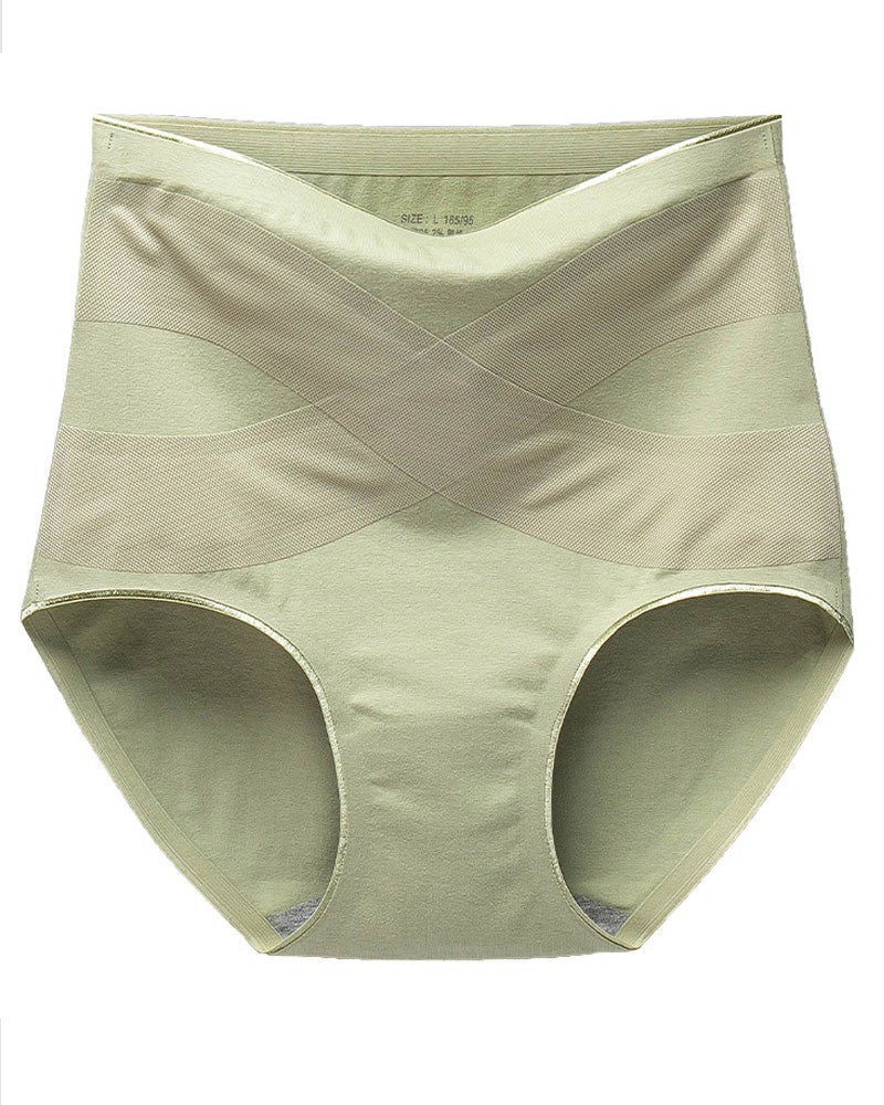 Women's Seamless Graphene High Waist Tummy Control Cotton Underwear  - By Qivii