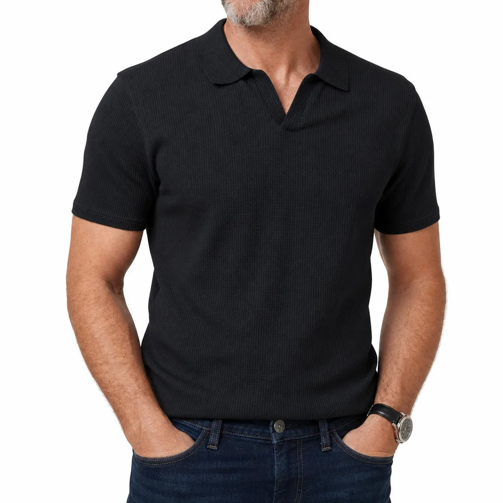 Clancy | Mens Fall Knit Polo Shirt