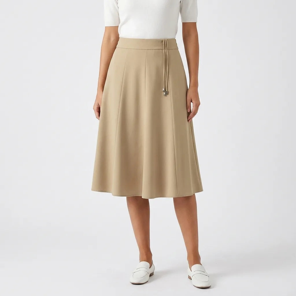 Clara Pleated Midi Skirt