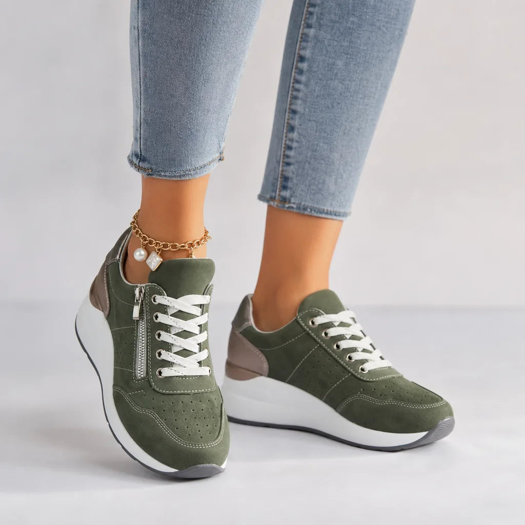 Cleo | Womens Wedge Platform Orthopedic Sneakers