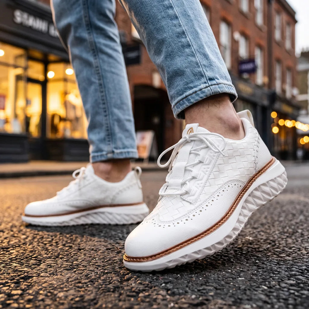 Cleveland | Men's Woven Sneakers  - By Qivii