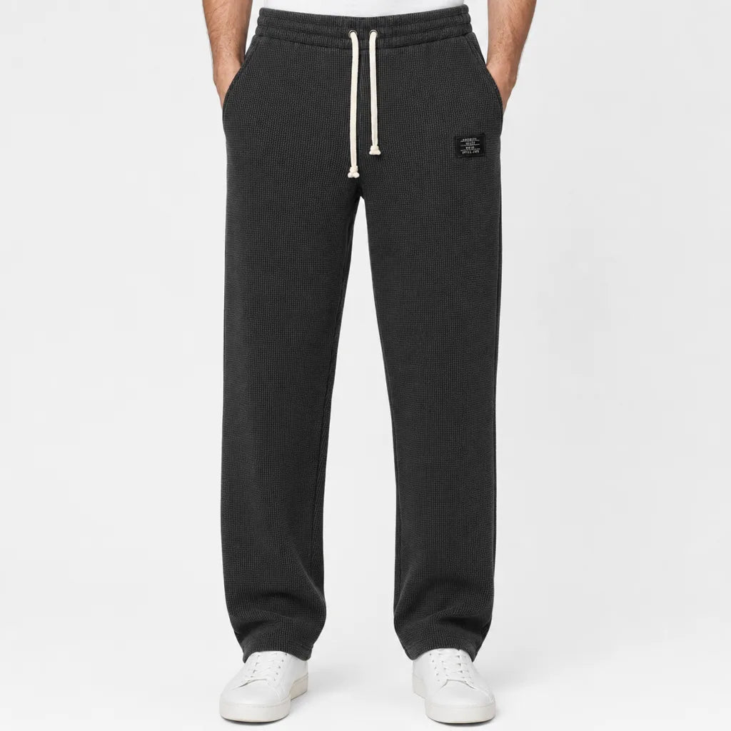 Clifford Waffle Wide-Leg Pants