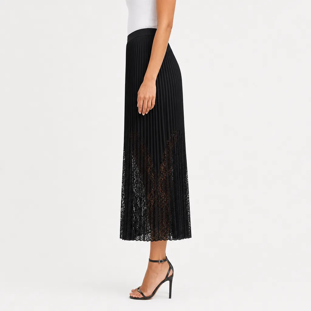 Clive Black Lace Midi Skirt
