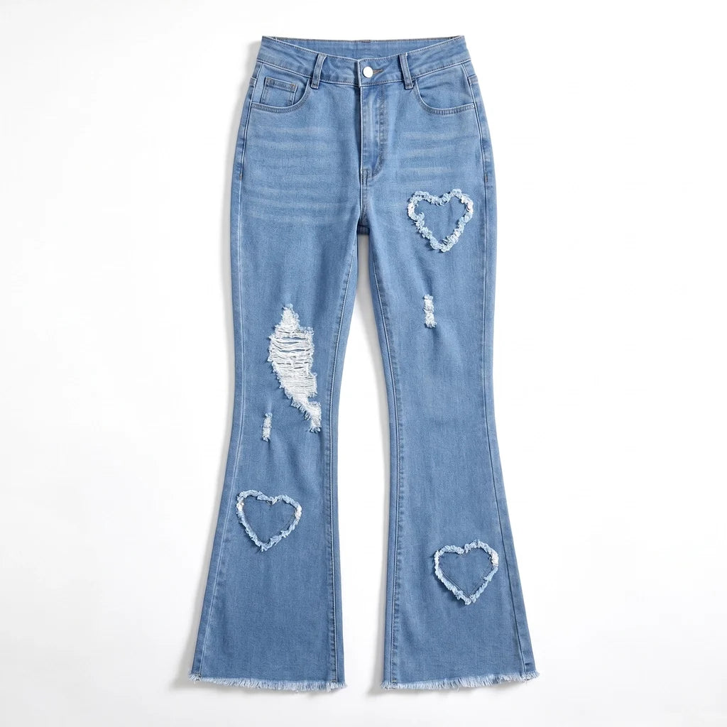 Courtney | Womens High Waisted Flare Jeans