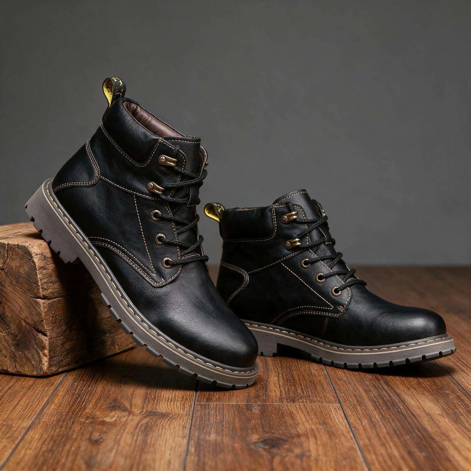 Craven Leather Combat Boots