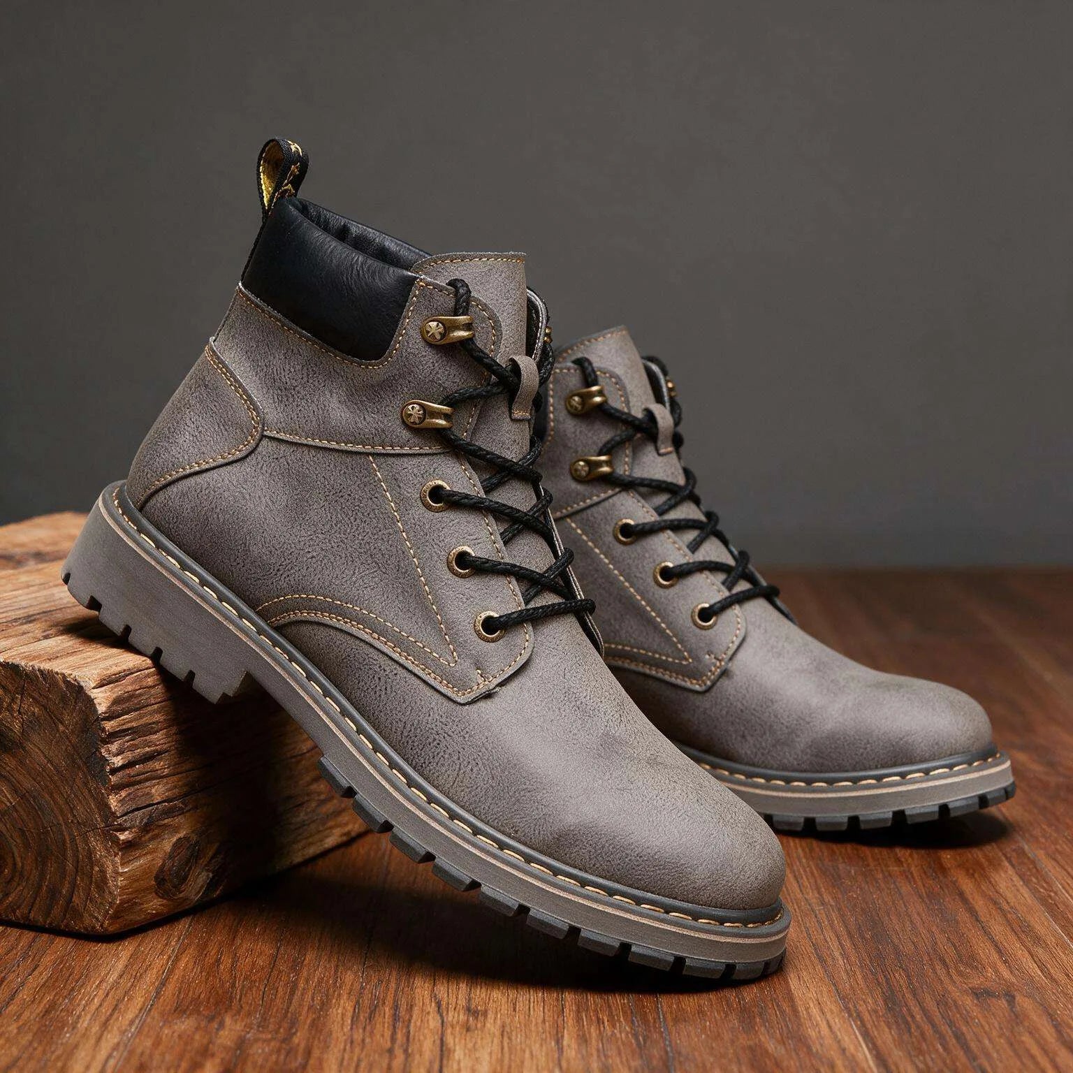 Craven Leather Combat Boots