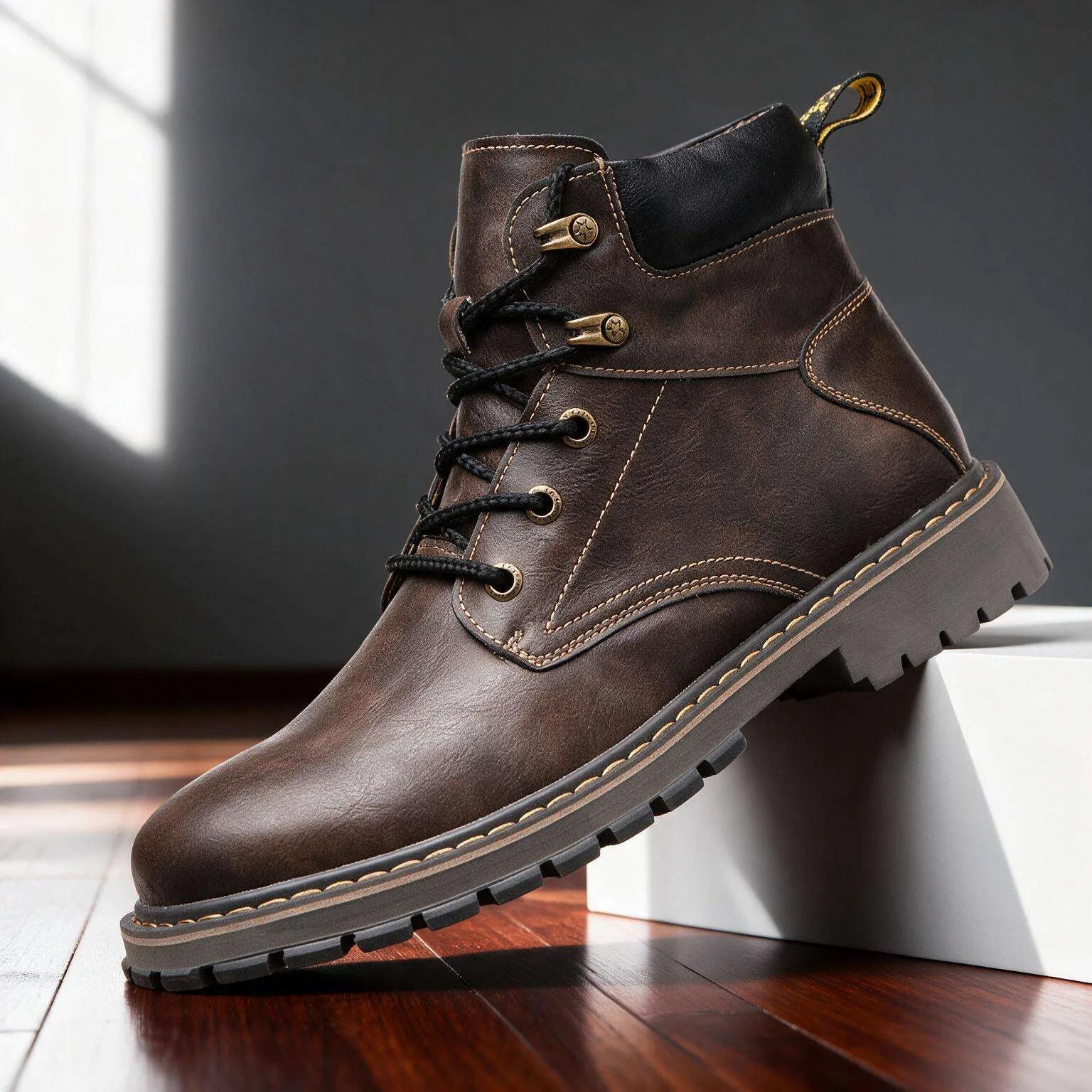 Craven Leather Combat Boots
