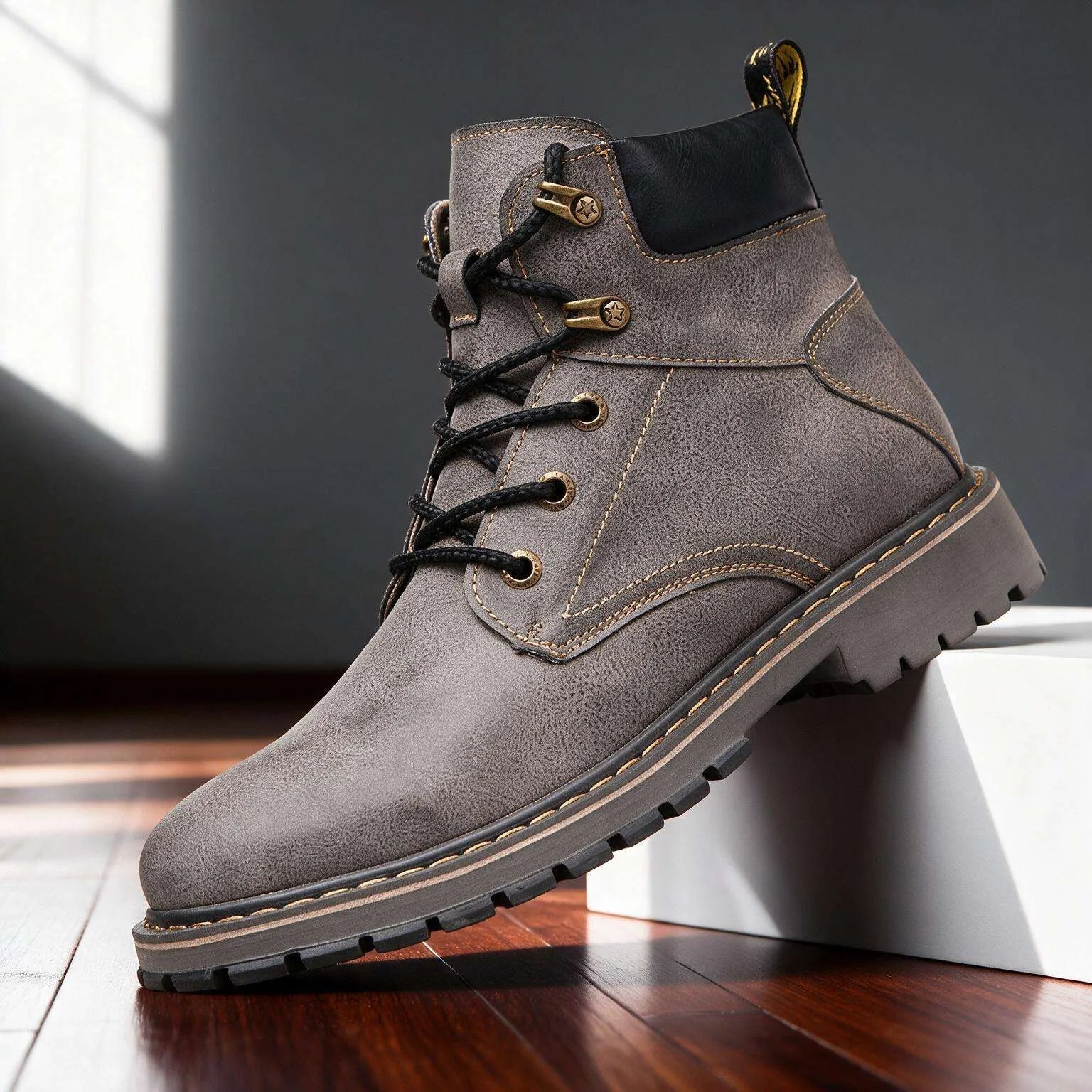 Craven Leather Combat Boots