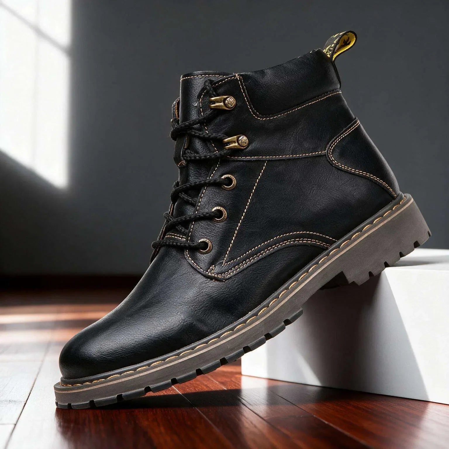 Craven Leather Combat Boots