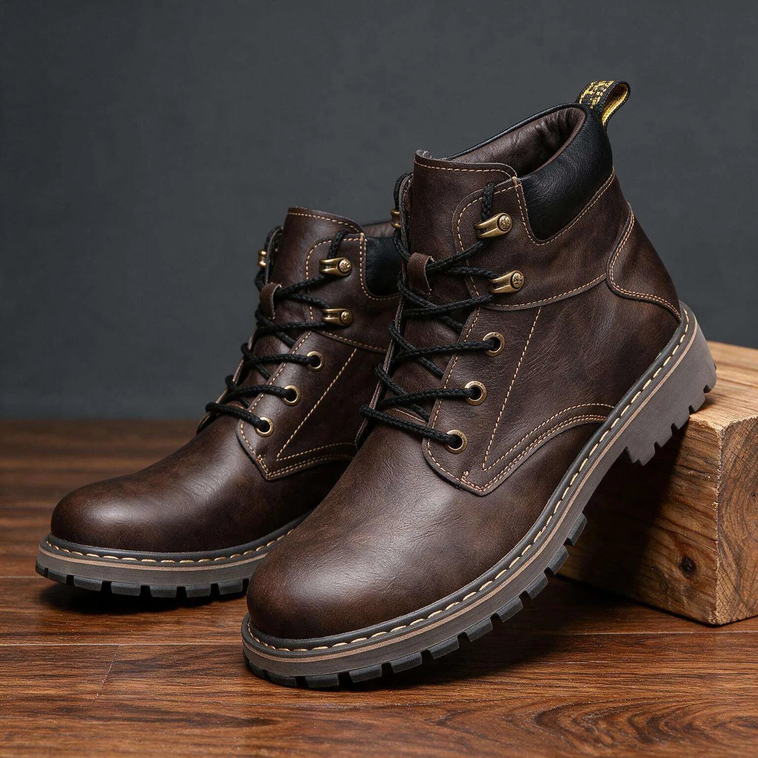 Craven Leather Combat Boots