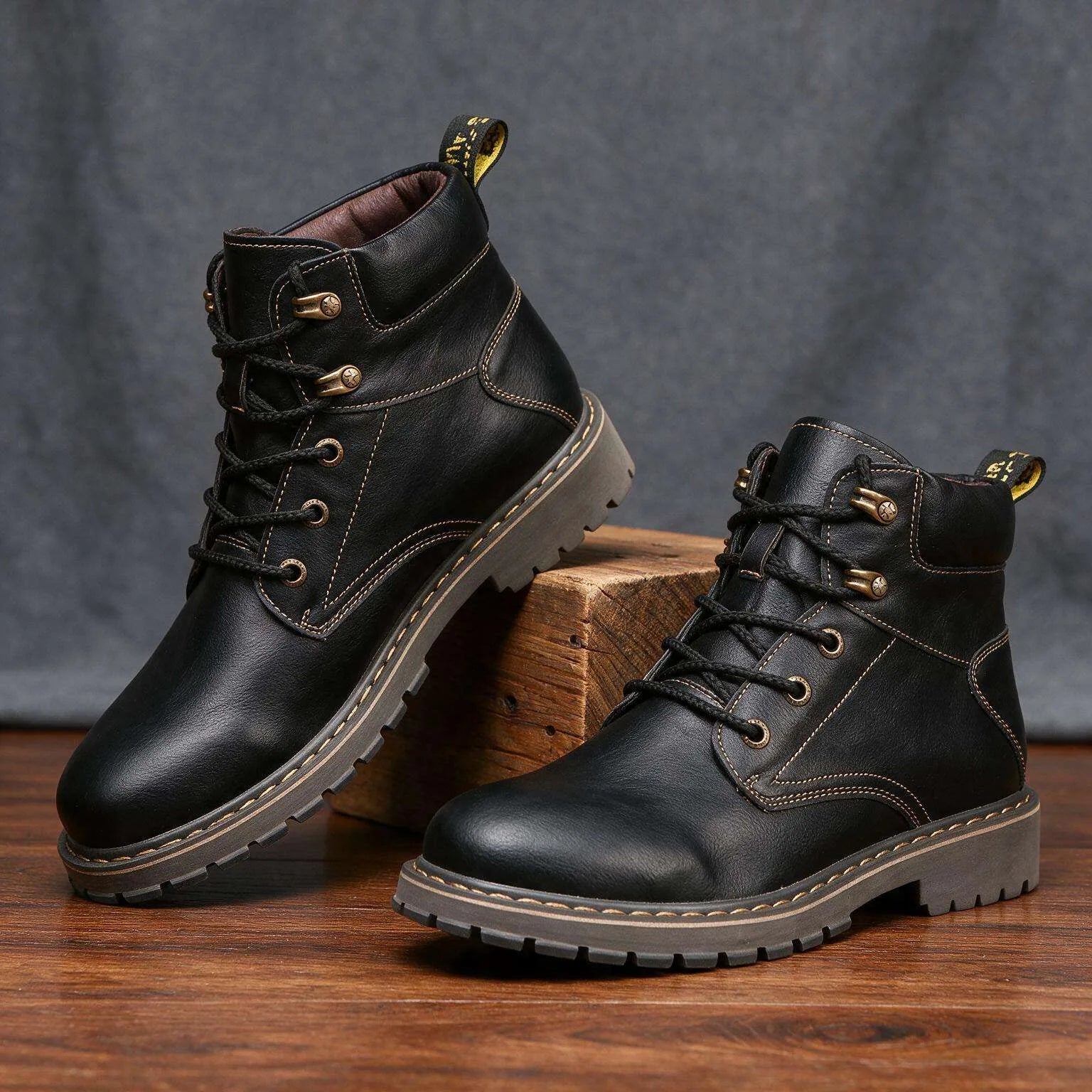Craven Leather Combat Boots