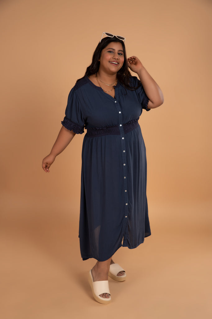 Summer Dress (Navy Blue)