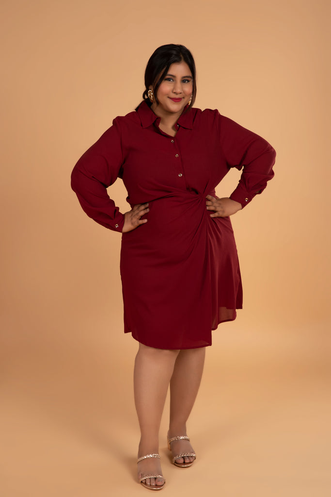 Party Dress (Maroon)