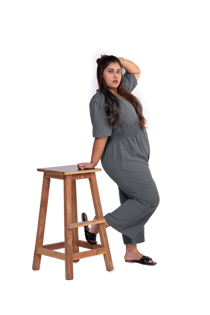 AM to PM Jumpsuit (Grey)