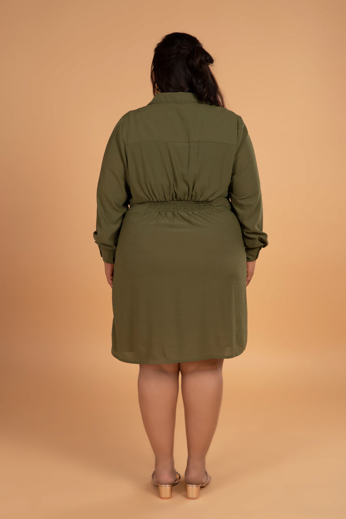 Party Dress (Olive Green)