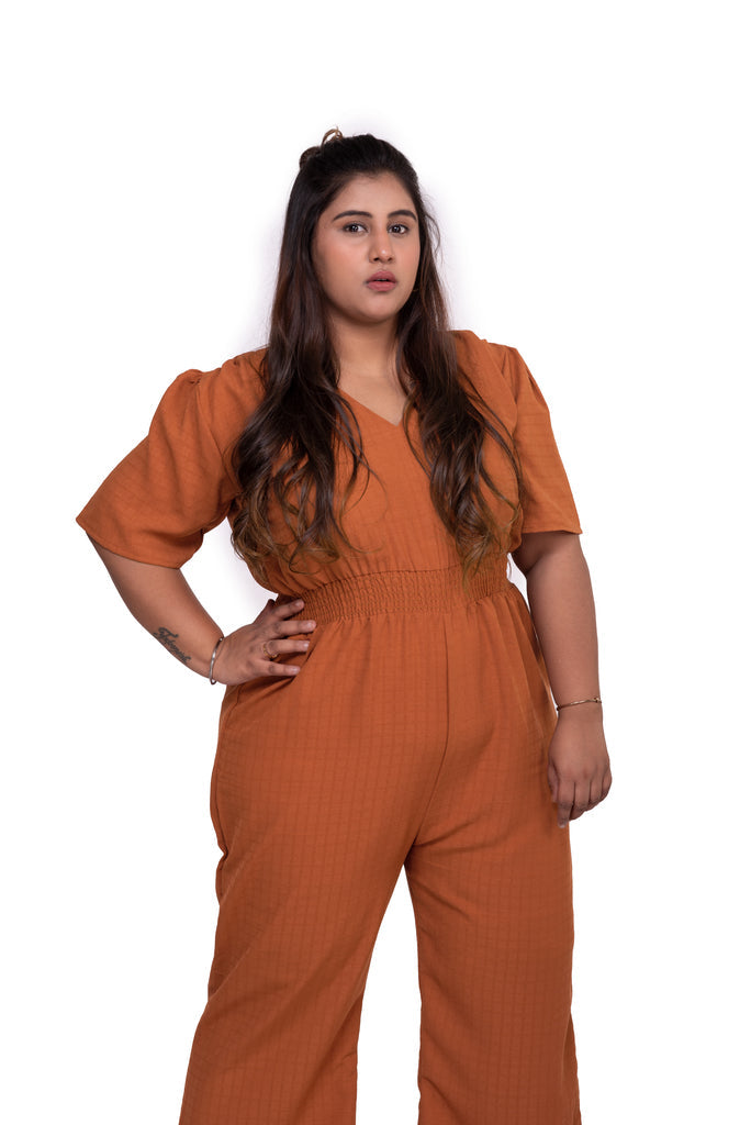 AM to PM Jumpsuit (Orange)