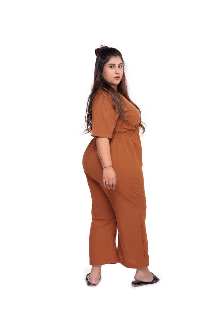 AM to PM Jumpsuit (Orange)