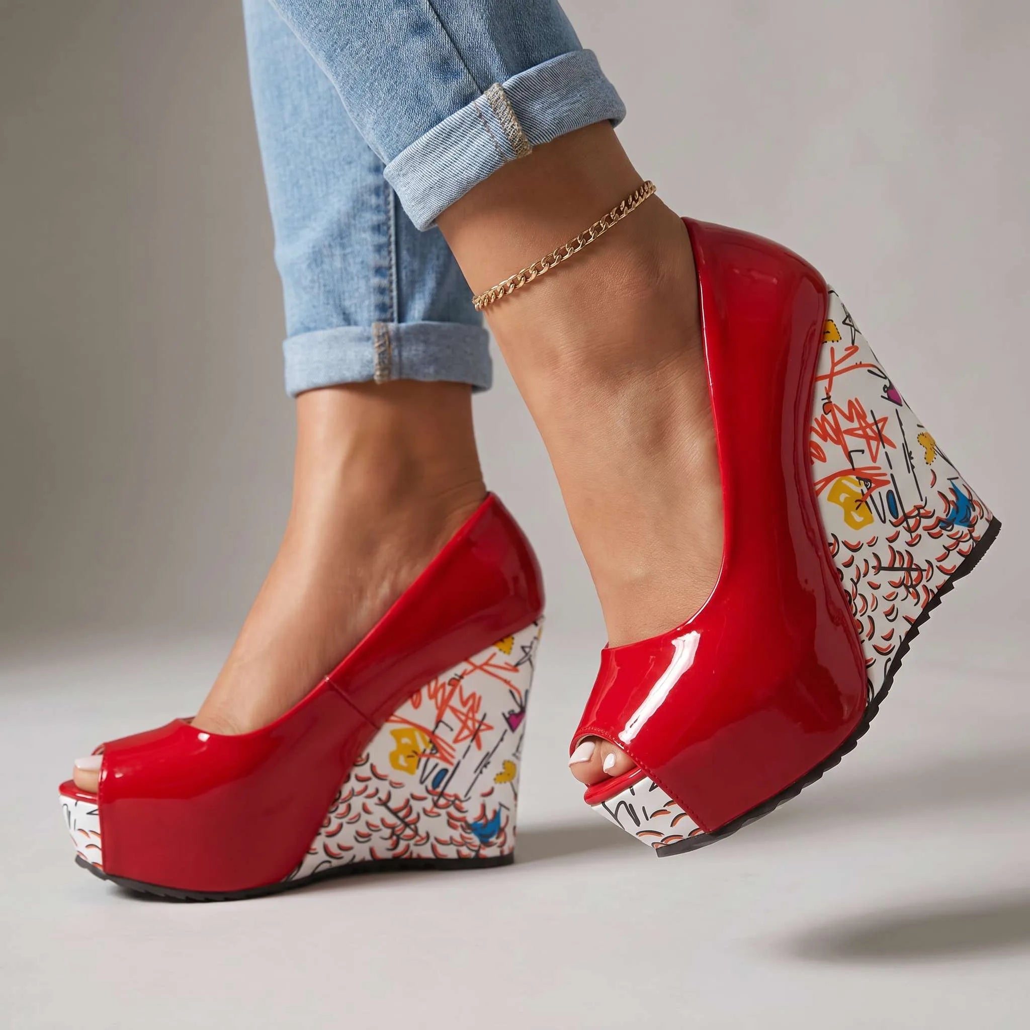 Cynthia Artistic Wedge Heels