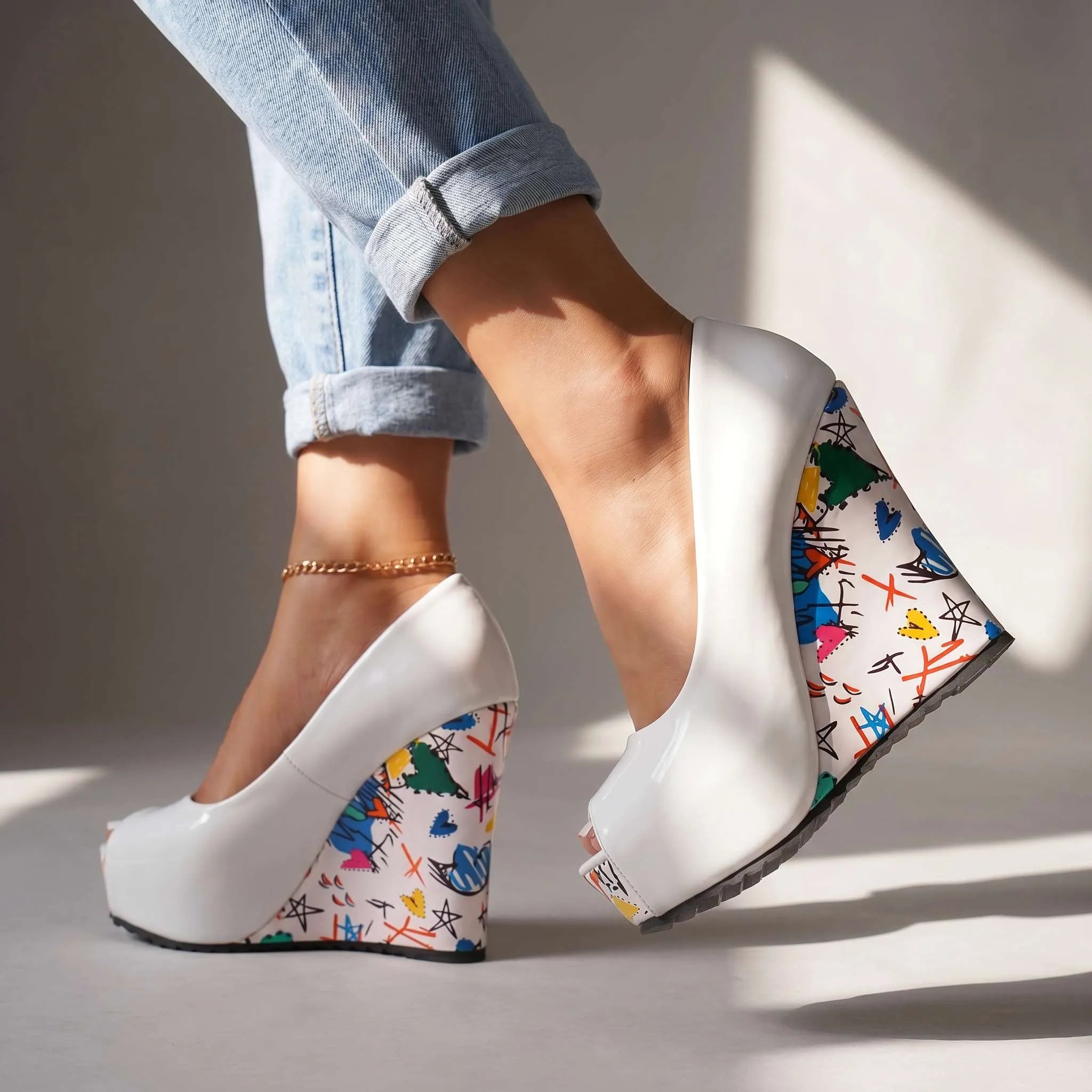 Cynthia Artistic Wedge Heels