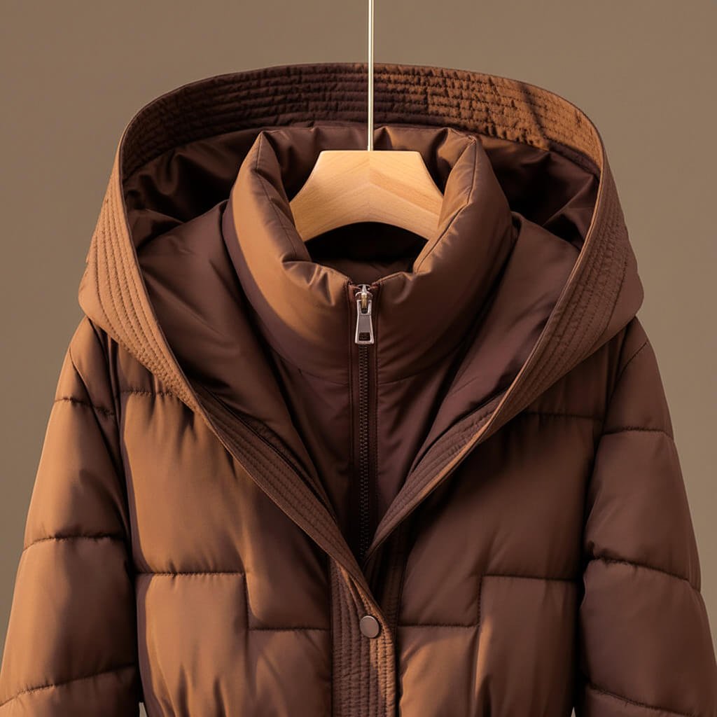 Anastasia Quilted Hooded Coat  - By Qivii