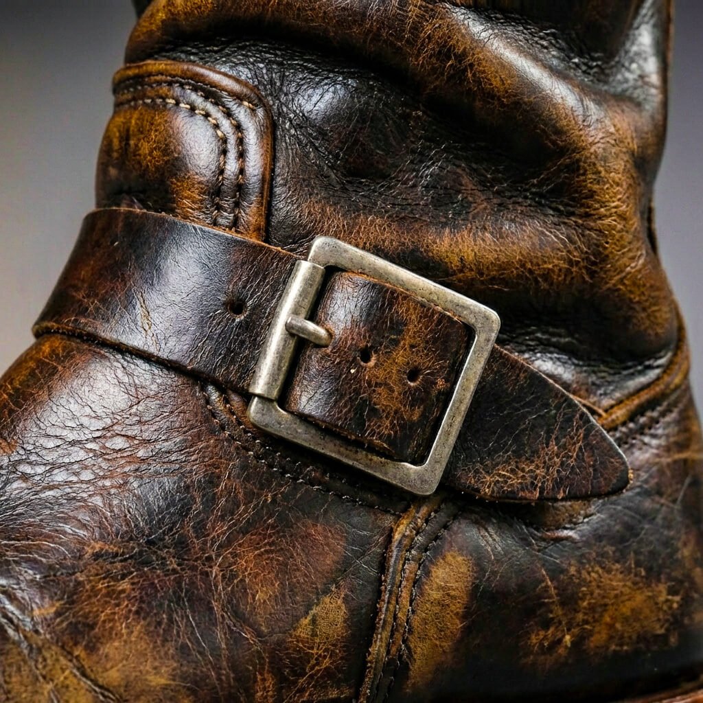 Sullivan Vintage Leather Boots  - By Qivii