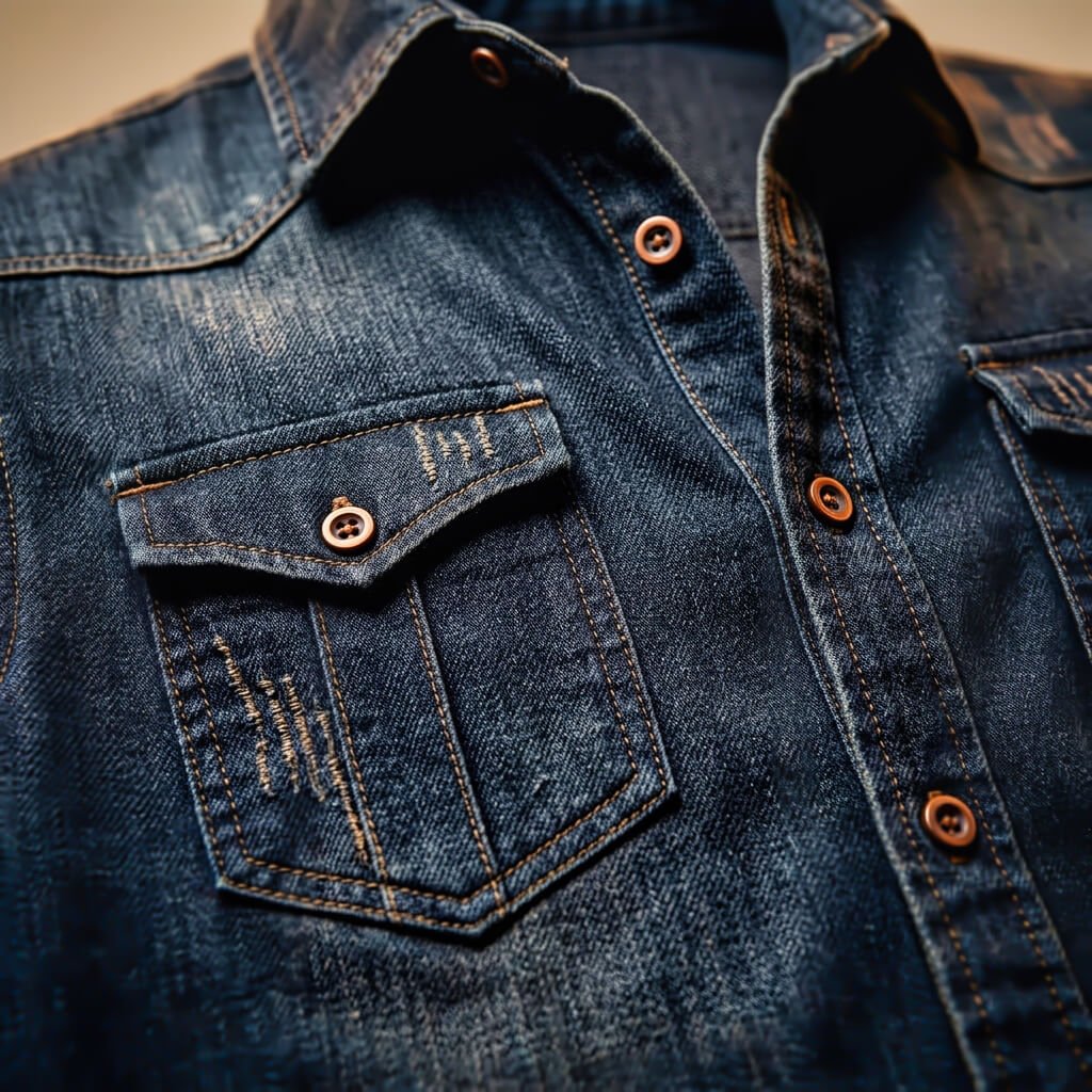 Miami Organic Denim Shirt  - By Qivii