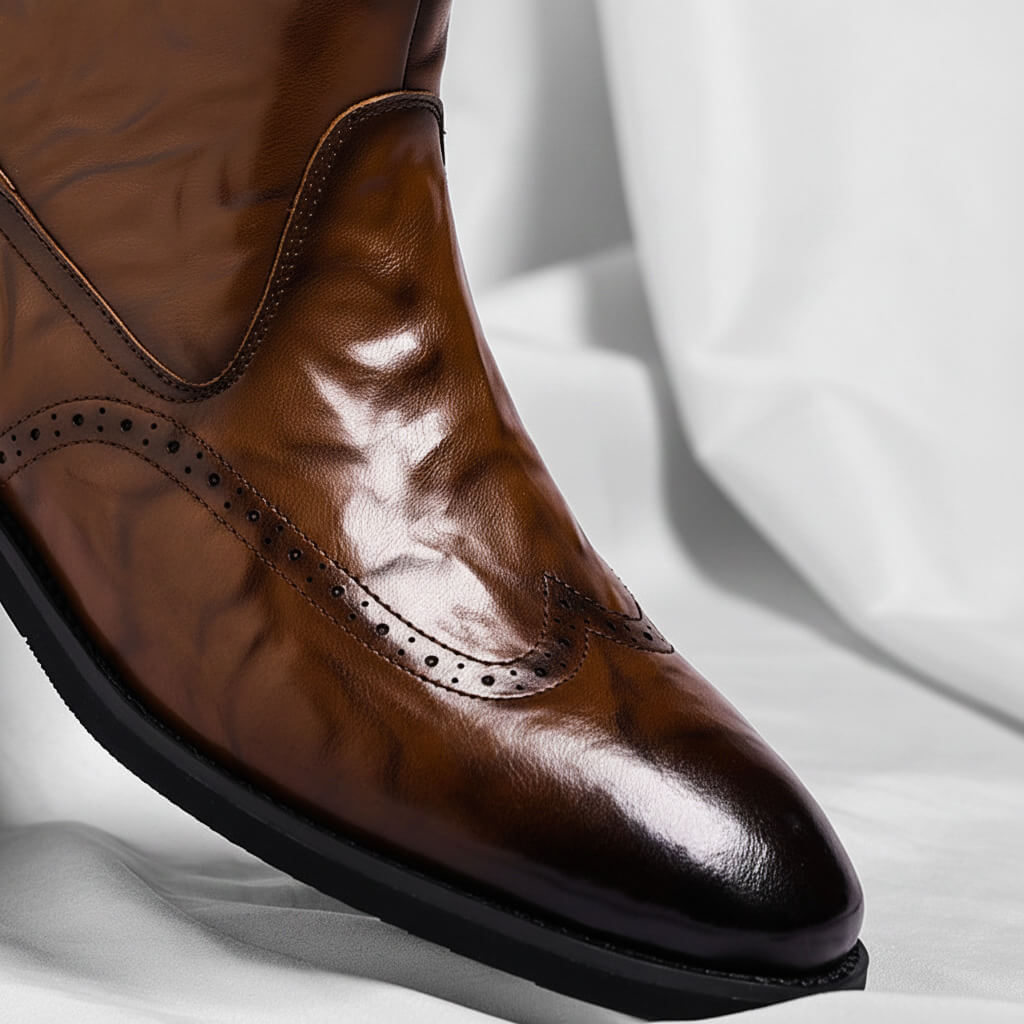 Benson Genuine Leather Boots  - By Qivii