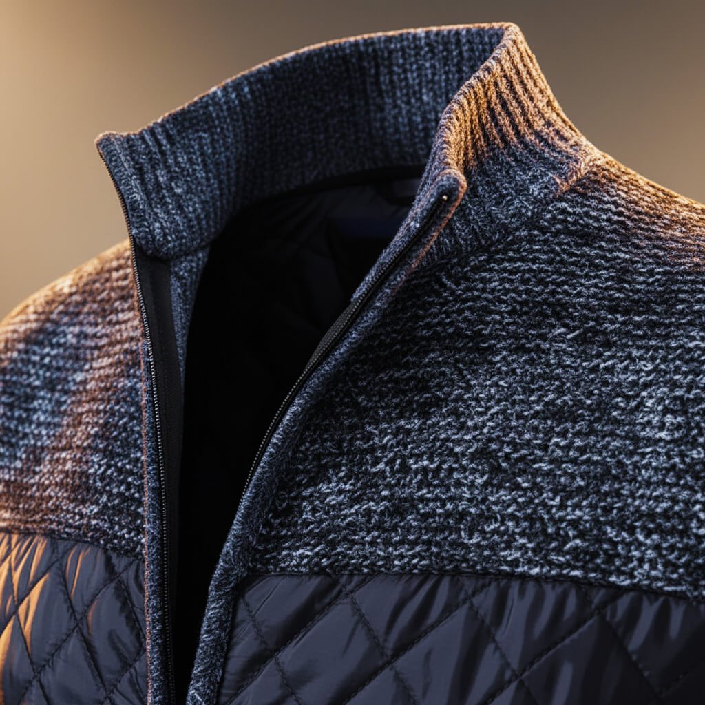 Anderson Quilted Chenille Jacket  - By Qivii
