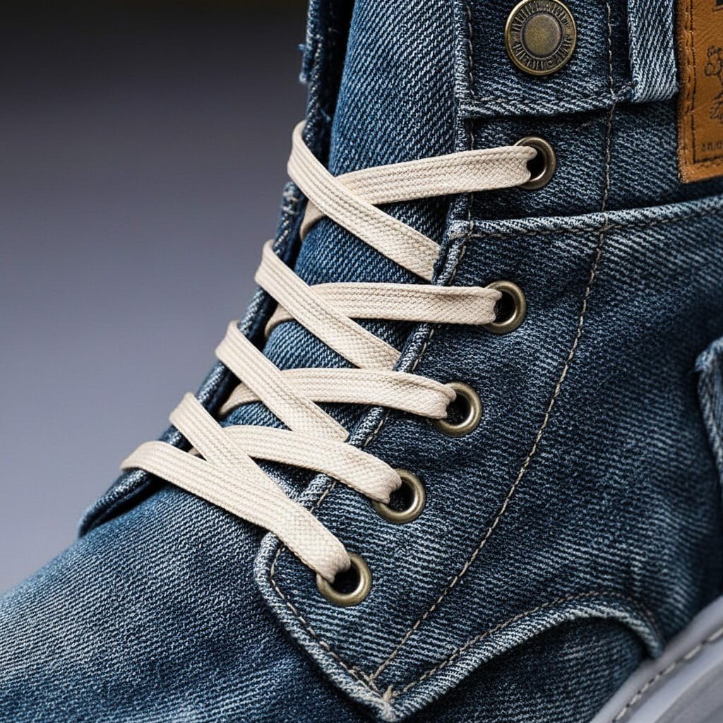 Tyson Denim High-Top Shoes  - By Qivii