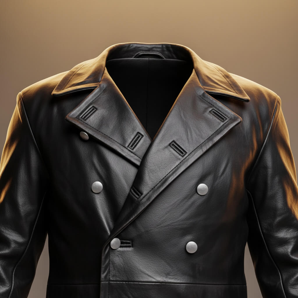 Otto Legacy Leather Overcoat  - By Qivii