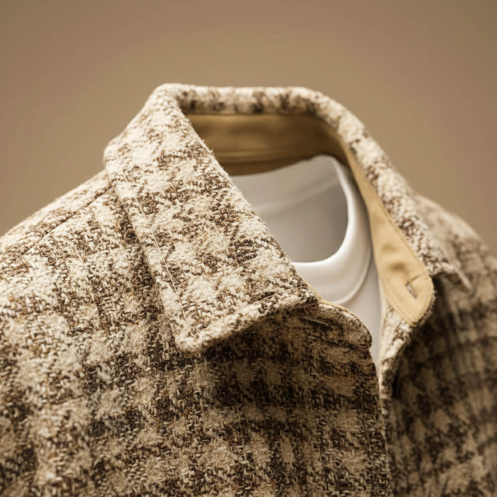 James Houndstooth Wool Jacket  - By Qivii