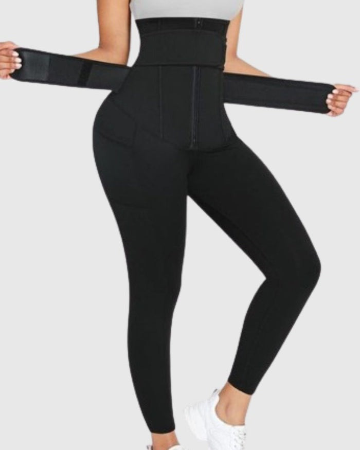 Butt Lifter Stretchy Tummy Control Leggings  - By Qivii