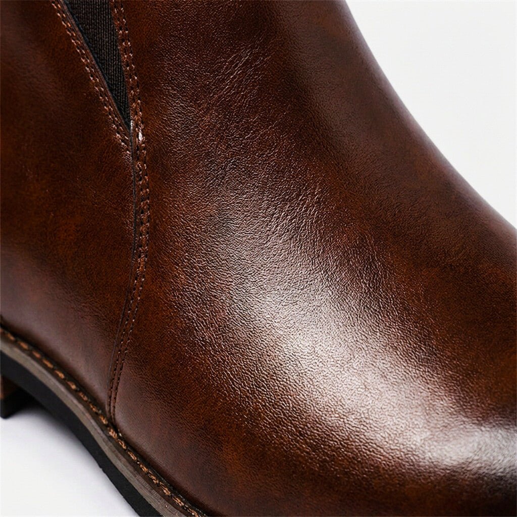 Brennan Genuine Leather Boots  - By Qivii