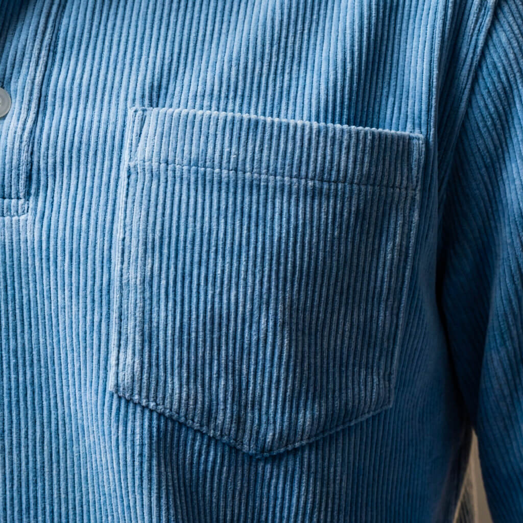 Scott Corduroy Long Sleeve Polo  - By Qivii