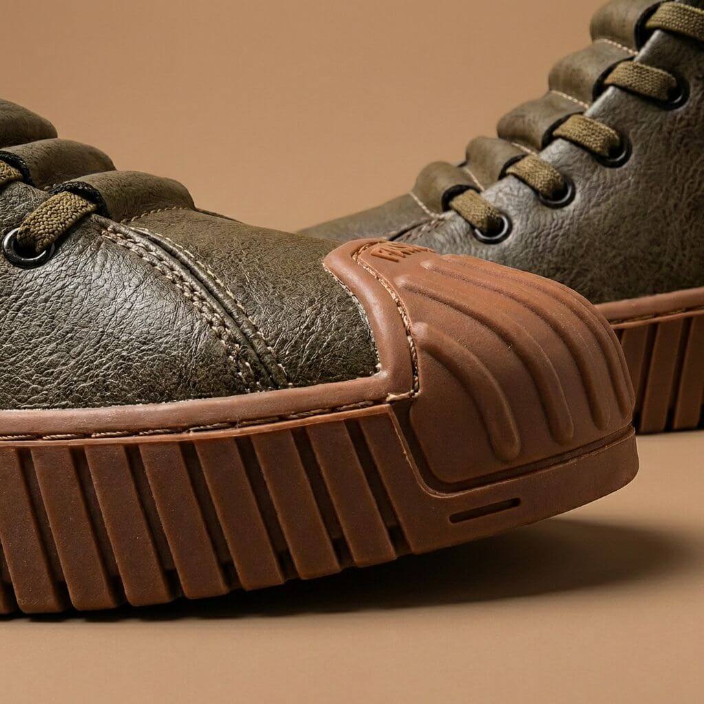 Lawrence High-Top Leather Sneakers  - By Qivii