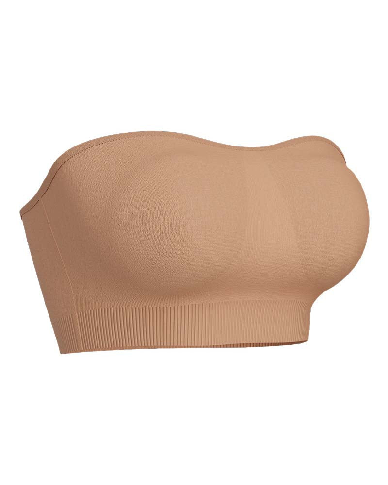Women Strapless Push up Bra without Steel Ring Seamless tube top  - By Qivii