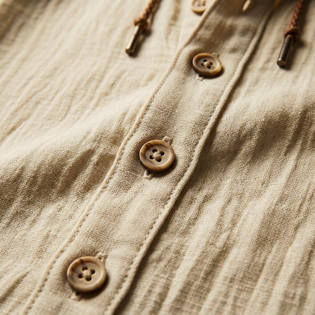 Miles Cotton Linen Hooded Jacket  - By Qivii