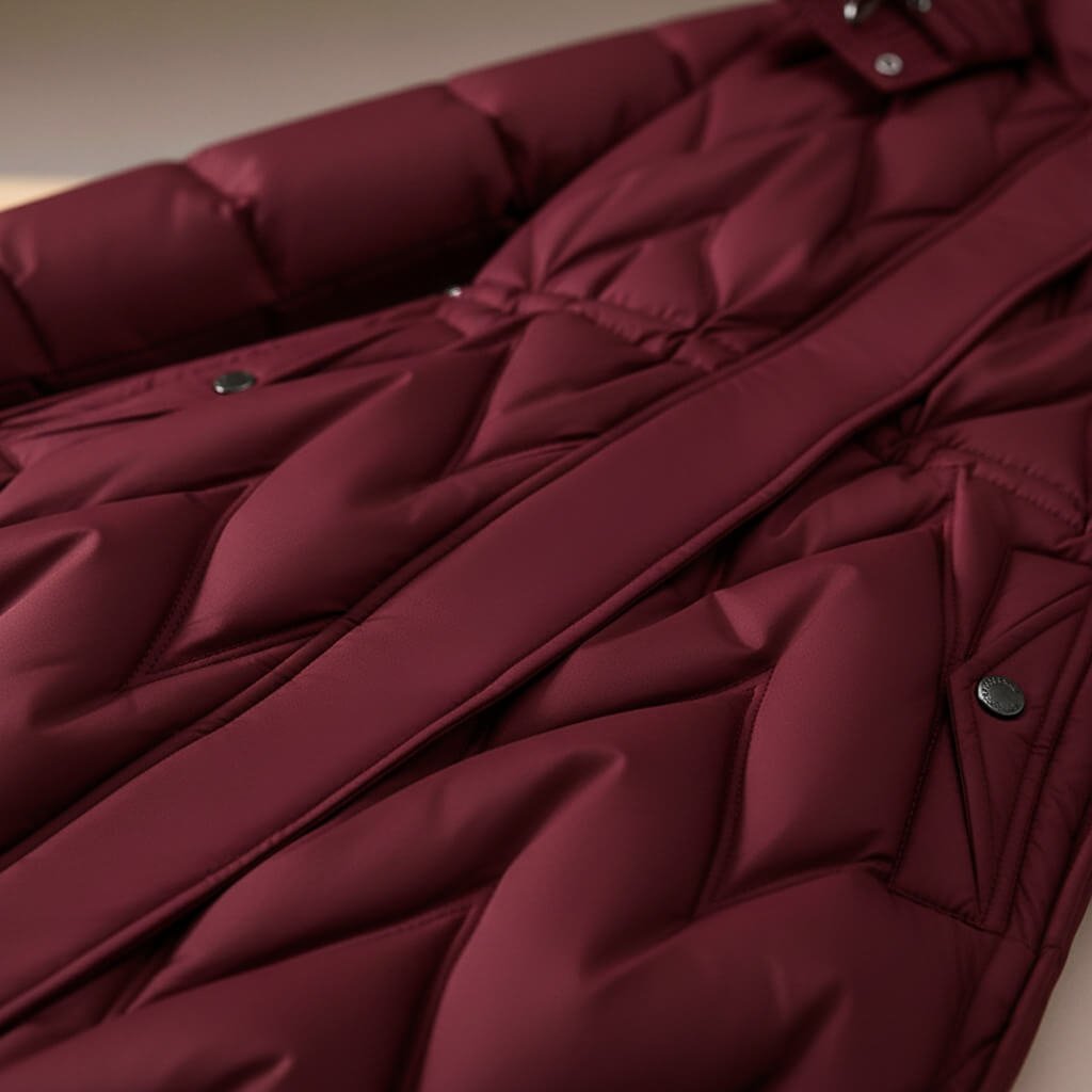 Chloe Quilted Hooded Coat  - By Qivii