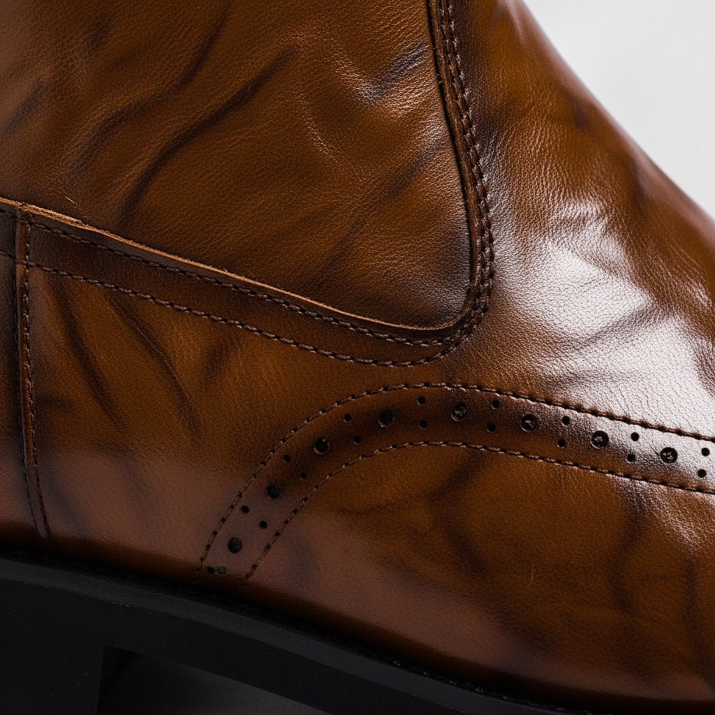 Benson Genuine Leather Boots  - By Qivii